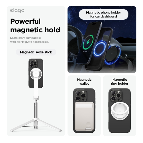 elago Magnetic Silicone Case Compatible with iPhone 16 Pro Case 6.3 Inch Compatible with All MagSafe Accessories - Built-in Magnets, Soft Grip