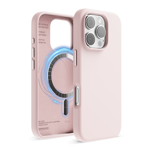 ELAGO  Magnetic Silicone Case Compatible \w Iphone 16 Pro Case 6.3 Inch Compatible \w All Magsafe Accessories - Built-In Magnets, Soft Grip Silicone