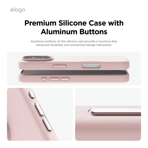 elago Magnetic Silicone Case Compatible with iPhone 16 Pro Case 6.3 Inch Compatible with All MagSafe Accessories - Built-in Magnets, Soft Grip