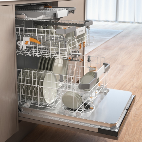 Miele G7656 SCVi Fully Integrated Dishwasher with Cutlery Tray - Obsidian Black Fascia - 21765662CDN