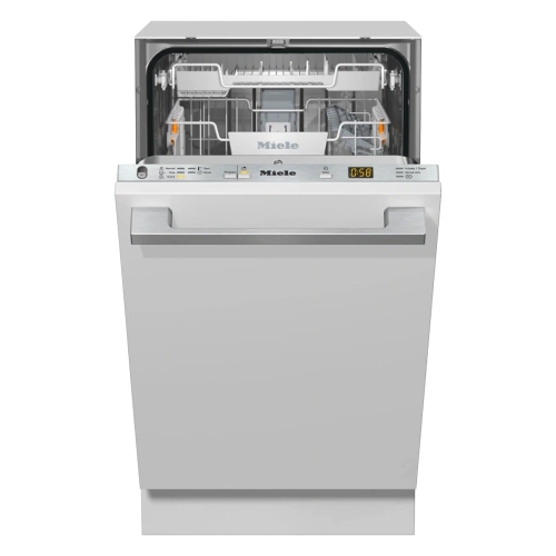 Miele G5482 SCVi Fully Integrated 45cm Dishwasher with Cutlery Tray - CleanTouch Steel Fascia - 21548262CDN