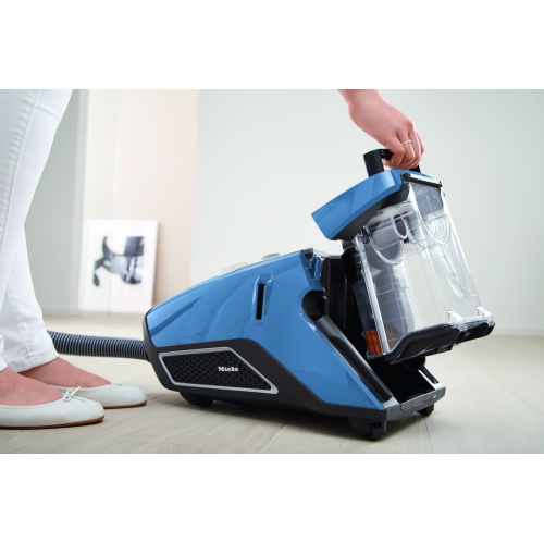 Aspirateur-traîneau sans sac Blizzard CX1 Turbo Team de Miele sans sac, bleu Tech - Garantie de 5 ans - 41KCE042USA
