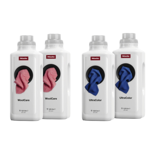 Miele 2 x UltraColor Liquid Laundry Detergent 1.5L, 2 x WoolCare Liquid Detergent 1.5L - Bundle