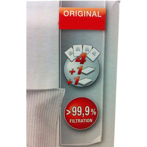 Sacs à poussière d'efficacité GN AirClean 3D de Miele pour aspirateurs de Miele, 2 boîtes de 4 sacs et 2 filtres