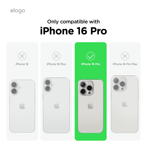 elago Magnetic Hybrid Clear Case Compatible with iPhone 16 Pro Case Cover 6.3" - Compatible with MagSafe, PC + TPU Hybrid Technology, Shockproof