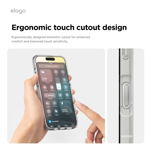 elago Magnetic Hybrid Clear Case Compatible with iPhone 16 Pro Case Cover 6.3" - Compatible with MagSafe, PC + TPU Hybrid Technology, Shockproof