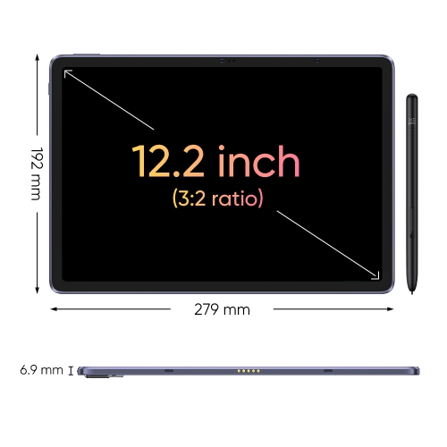 Tablette de dessin autonome XPPen Magic de 12,2 po aucun ordinateur requis avec 16384 niveaux de pression X3 Pro stylet sans pile semblable à du