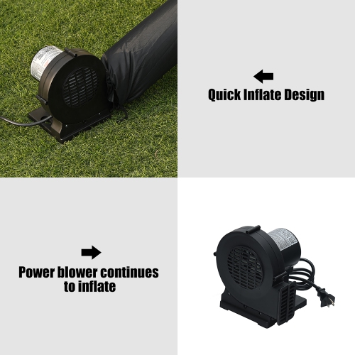 Projecteur de cinéma maison extérieur gonflable à projection d'écran 16FT de Costway avec ventilateur