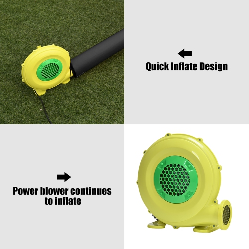 Projecteur de cinéma maison extérieur gonflable à projection d'écran 18ft DE Costway avec ventilateur