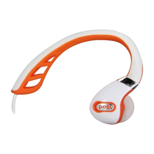 POLK AUDIO  Ultrafit 3000 In-Ear Sports Headphones for Iphone® And Ipod® (White And Orange)