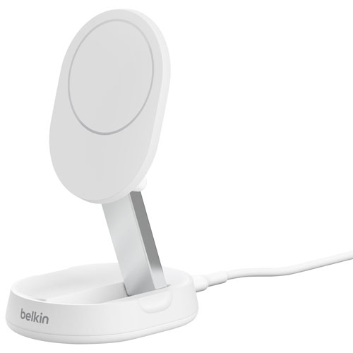 Support de chargement sans fil certifié Qi2 de 15 W BoostCharge Pro de Belkin - Blanc