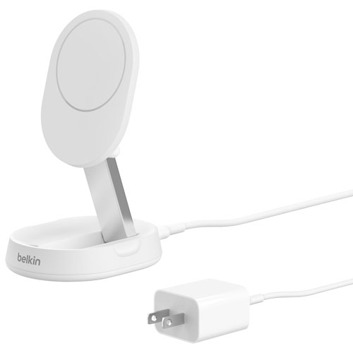 Support de chargement sans fil certifié Qi2 de 15 W BoostCharge Pro de Belkin - Blanc