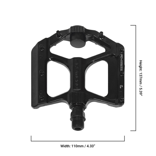 Bike Pedals, Aluminum Alloy Bicycle Pedals with LED Light, Replacement MTB Pedals
