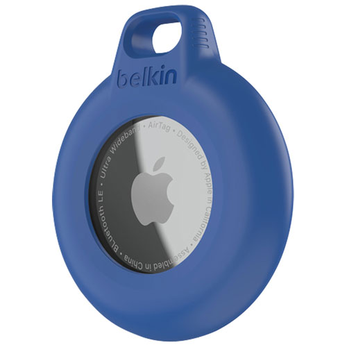 Belkin Waterproof Secure Holder with Key Ring for AirTag - Blue