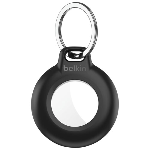 Étui étanche avec porte-clés pour AirTag de Belkin - Noir