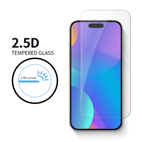 Uolo [protecteur] verre trempé iPhone 16 Pro/iPhone 15 Pro, clarté HD antiprojection [compatible avec les étuis], plateau d'alignement