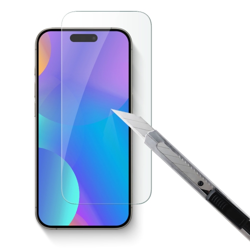 Uolo [protecteur] verre trempé iPhone 16 Pro/iPhone 15 Pro, clarté HD antiprojection [compatible avec les étuis], plateau d'alignement