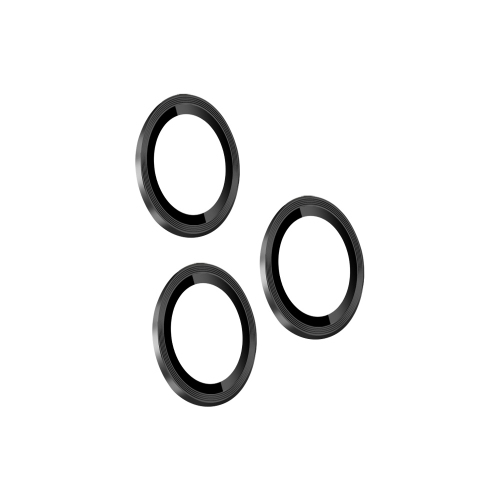 Uolo [Shield] iPhone 16 Pro/16 Pro Max Camera Lens Glass, iPhone 16 Pro/16 Pro Max Camera Lens Screen Protector - Black