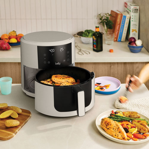 Bella Pro SmartCrisp Digital Air Fryer w/ EverGood Ceramic - 7.6L/8Qt - Oatmilk - Only at Best Buy