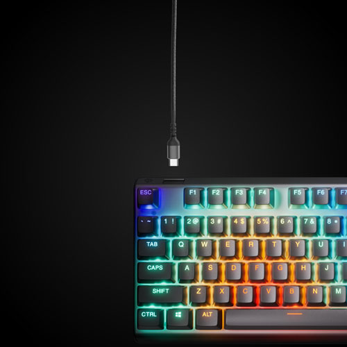 Clavier de jeu ergonomique mécanique rétroéclairé Apex Pro Gen 3 avec commutateurs Ominpoint 3.0 de SteelSeries