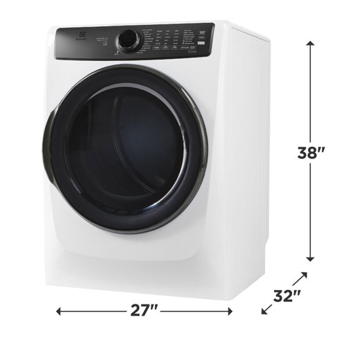Electrolux 8.0 Cu. Ft. Electric Steam Dryer - White