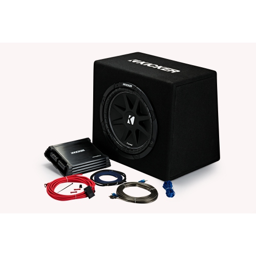 Key Features Subwoofer: 12" Subwoofer 500 watts max Ported Enclosure Width: 43.2cm Height: 40.6cm Bottom depth: 36.5cm Top depth: 28.3cm Amplifier