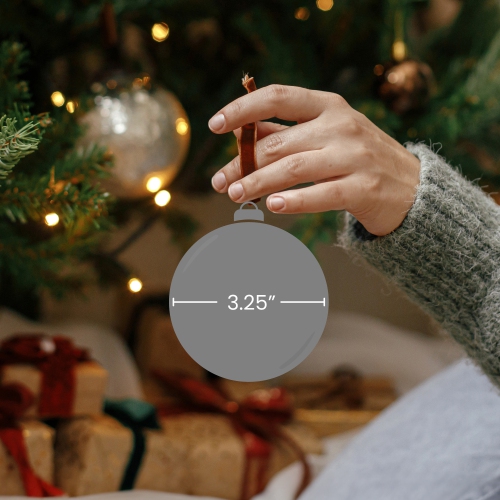 Boules de Noël en verre de perles - 3,25&nbsp;po - Bordeaux - 8 un