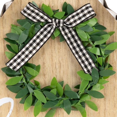 Wooden House Frame "Home Sweet Home" Cutout Decoration - 9.75"