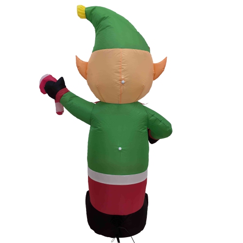 Lighted Inflatable Elf Outdoor Christmas Decoration - 4.25'