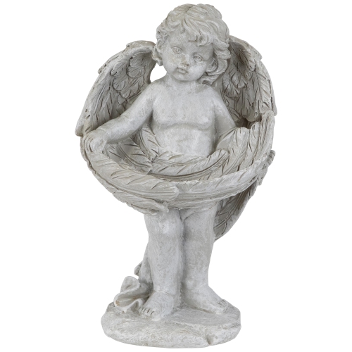Statue de jardin en forme d'ailes de Cherub, 8 po