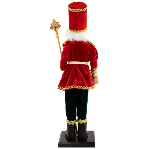 Jeweled Nutcracker with Scepter Christmas Figure - 22"
