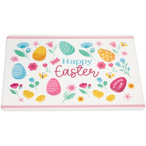 29" Pastel Eggs and Chicks "Happy Easter" Kitchen Comfort Mat