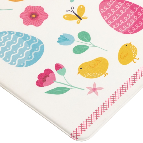 29" Pastel Eggs and Chicks "Happy Easter" Kitchen Comfort Mat
