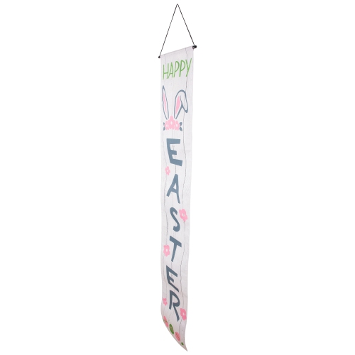 Welcome and Happy Easter Outdoor Hanging Door Banners - 71" - Set of 2
