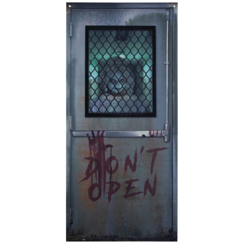 Don't Open Hospital Entryway Halloween Scary Door Decoration - 6'