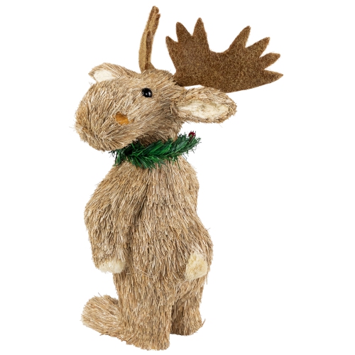 Woodland Standing Moose Christmas Figure - 14"