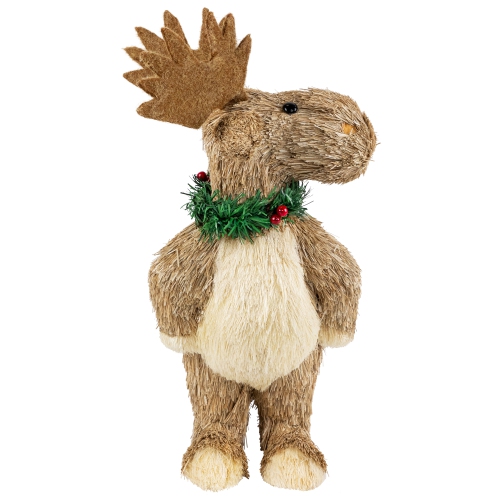 Woodland Standing Moose Christmas Figure - 14"