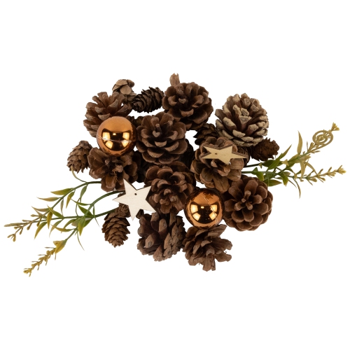 Ornaments, Pinecones and Stars Christmas Decorations - 6"