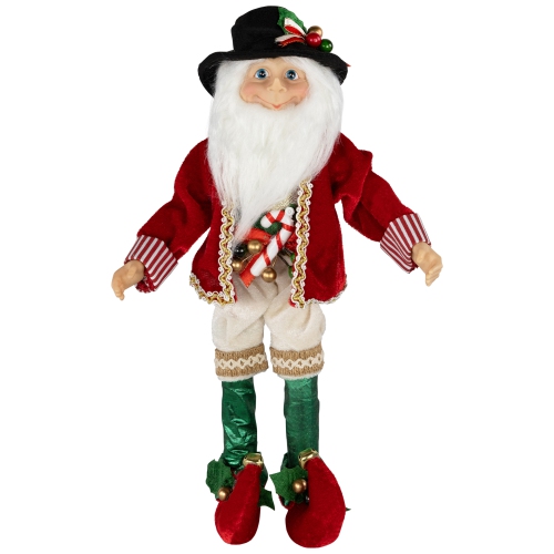 Candy Cane Elf Christmas Figure - 14"