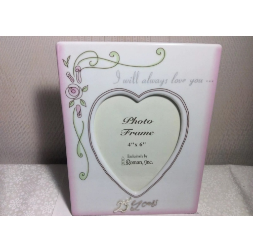 Cadres photo d'anniversaire de mariage 25 ans - pour photos 4 x 6&nbsp;po - 8&nbsp;po - Paquet Club de 24