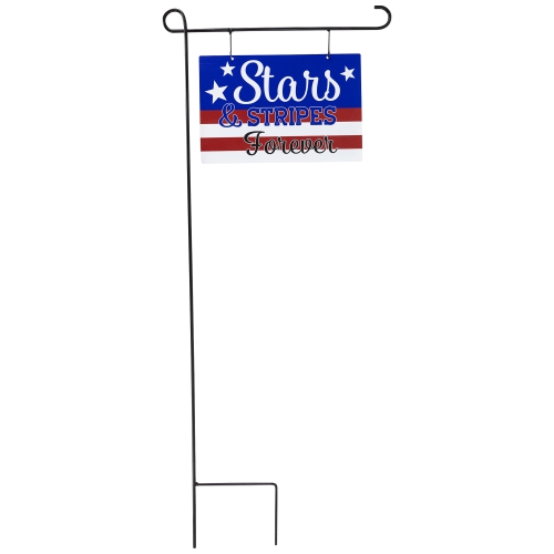Stars and Stripes Forever Americana Outdoor Metal Yard Sign - 39.25"