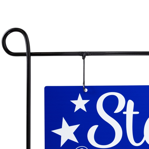 Stars and Stripes Forever Americana Outdoor Metal Yard Sign - 39.25"