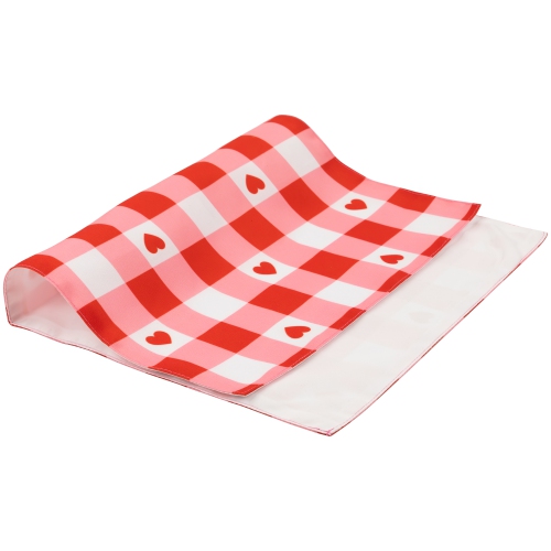 Checkered Hearts Valentine's Day Placemats - 18" - Set of 4