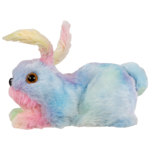 Plush Pastel Tie Dye Easter Bunny Figurine - 7" - Multicolor