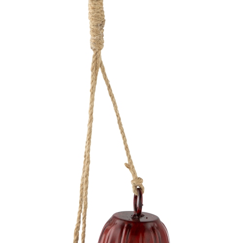 Fluted Bells Trio Christmas Decorations - 20" - Red - Set of 2