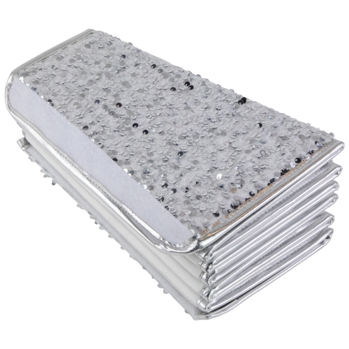 26" Silver Sequins Hexagonal Christmas Tree Collar