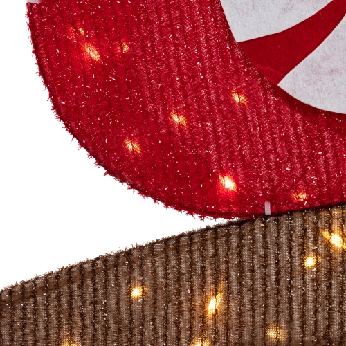 Lighted Winter Friends Christmas Coaster Outdoor Decoration - 4.5' - LED Warm White