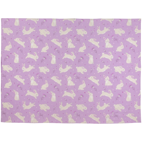 Easter Rabbit Rectangular Tablecloth - 70" - Purple