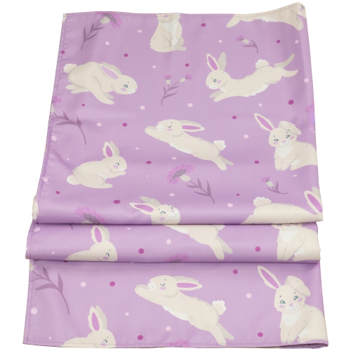 Easter Rabbit Rectangular Tablecloth - 70" - Purple