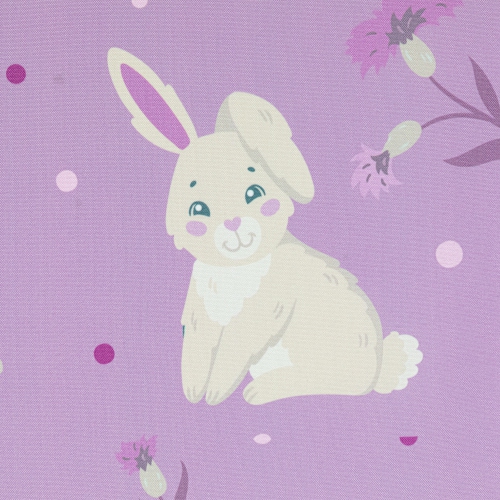 Easter Rabbit Rectangular Tablecloth - 70" - Purple